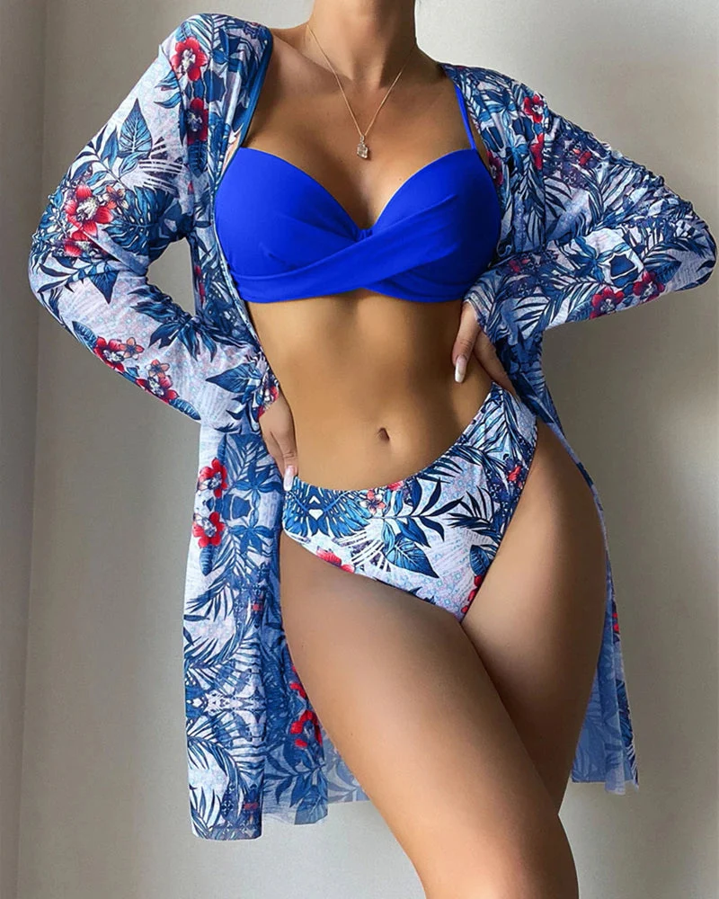 Beachwear Set - Tropicália Bikini + Beach Cover-Up - Image 8