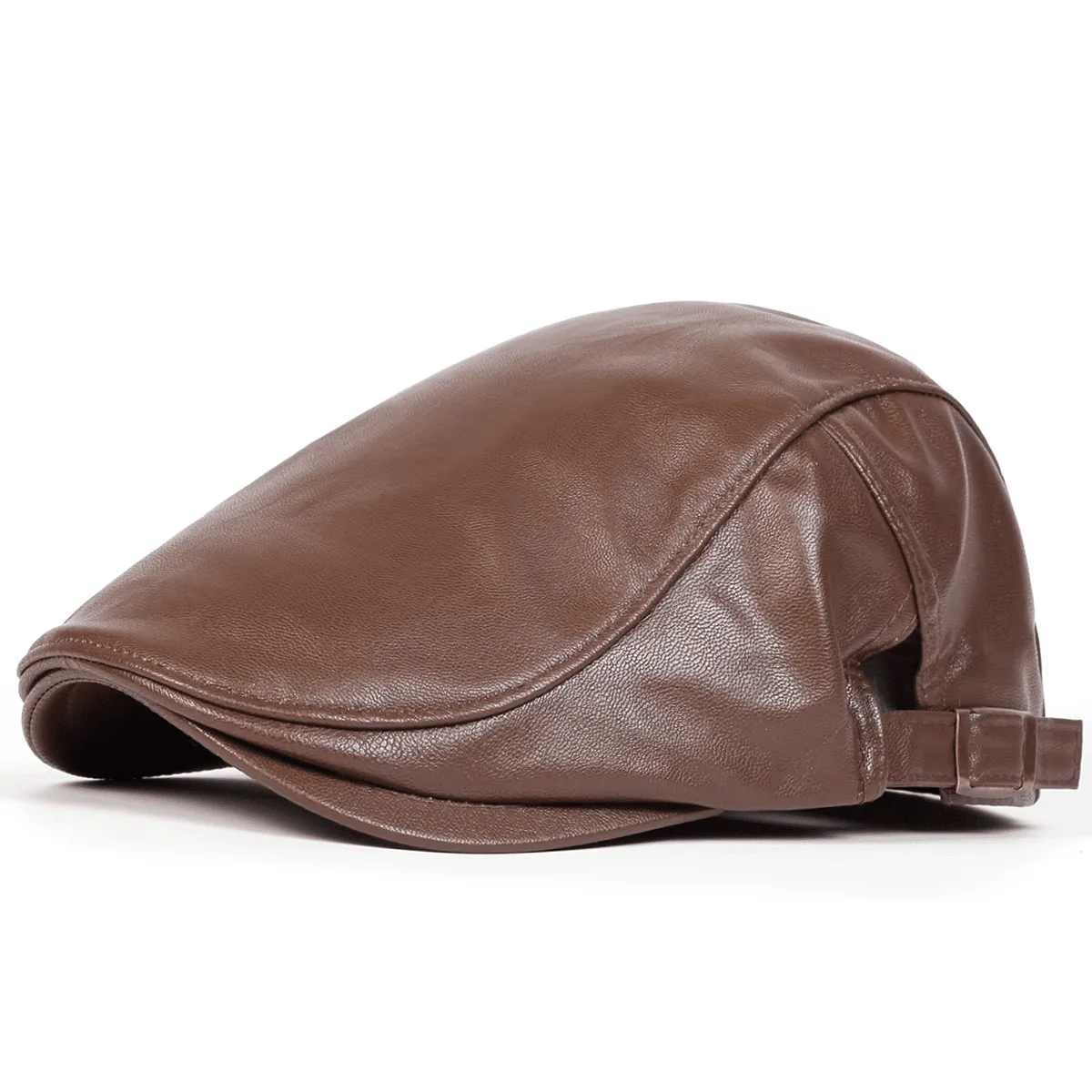 High Quality Trendy Leather Beret - Image 12