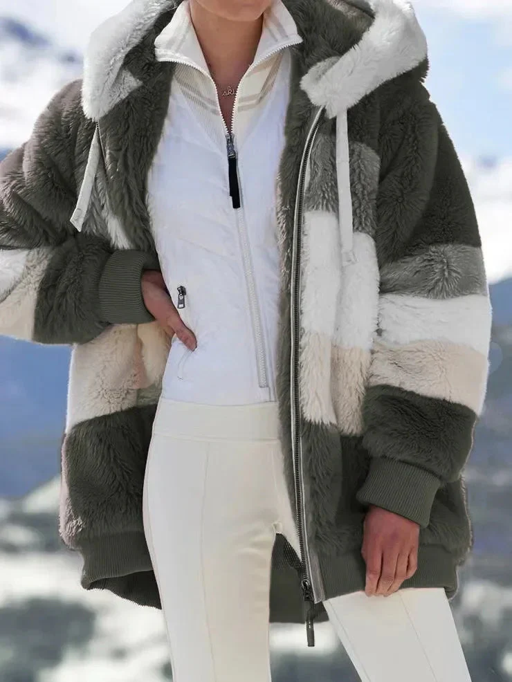 Lamb Wool Padded Coat - Image 8