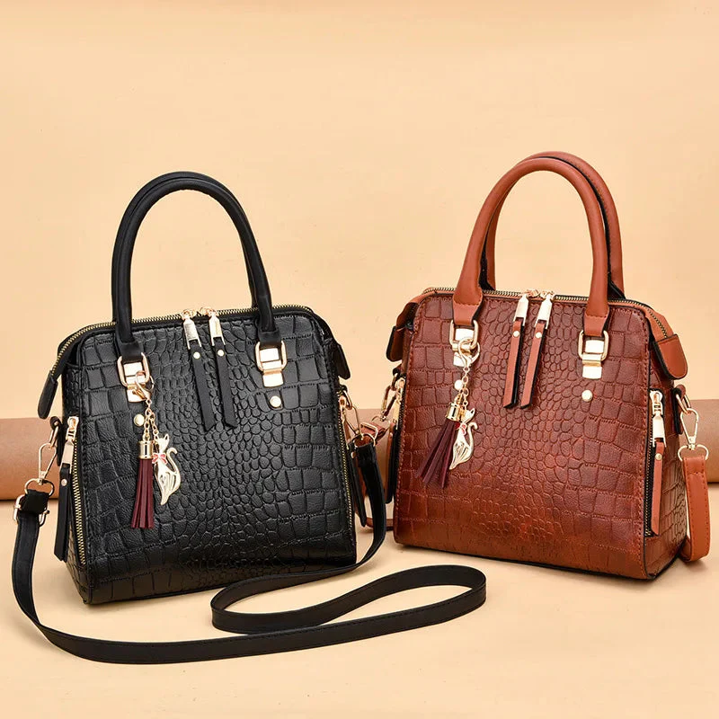 Leather Bag Crocodile Design - Image 3