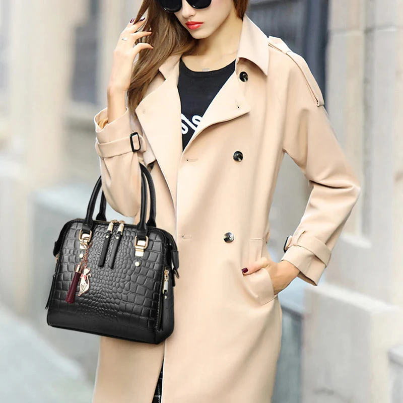 Leather Bag Crocodile Design - Image 6