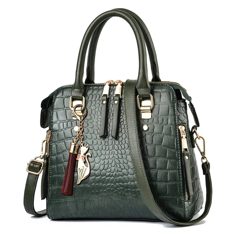 Leather Bag Crocodile Design - Image 8
