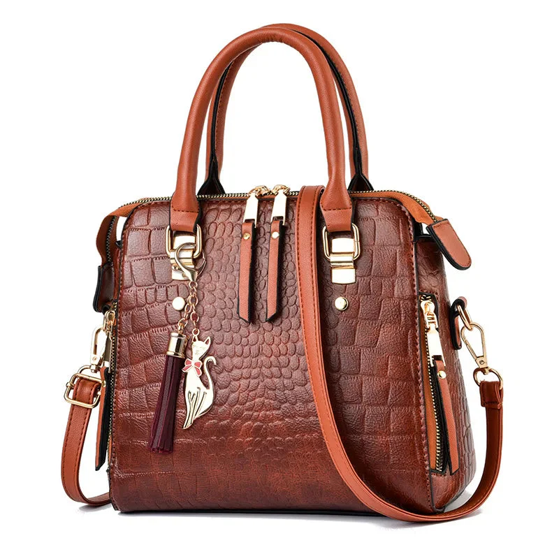 Leather Bag Crocodile Design - Image 9