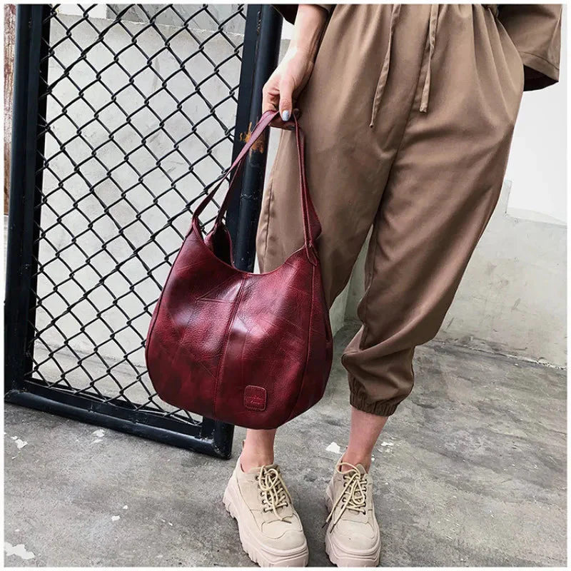 Vintage Leather Women's Handbag - Image 14