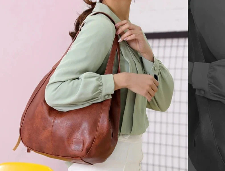Vintage Leather Women's Handbag - Image 17