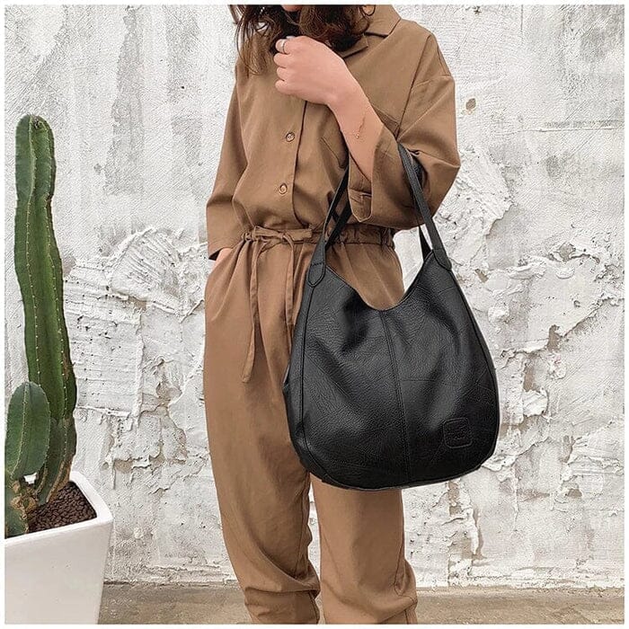 Vintage Leather Women's Handbag - Image 3