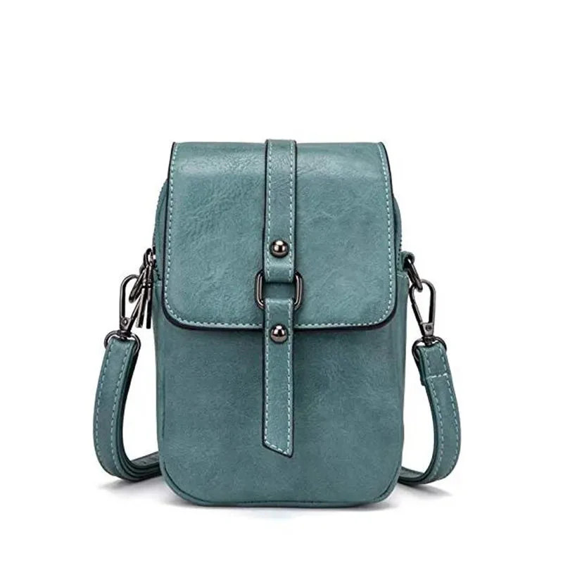 Vintage Multi-Functional Soft Leather Shoulder Bag - Image 11