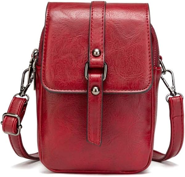 Vintage Multi-Functional Soft Leather Shoulder Bag - Image 16