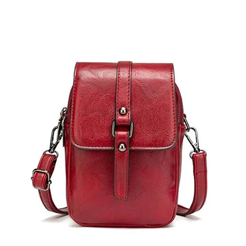 Vintage Multi-Functional Soft Leather Shoulder Bag - Image 6
