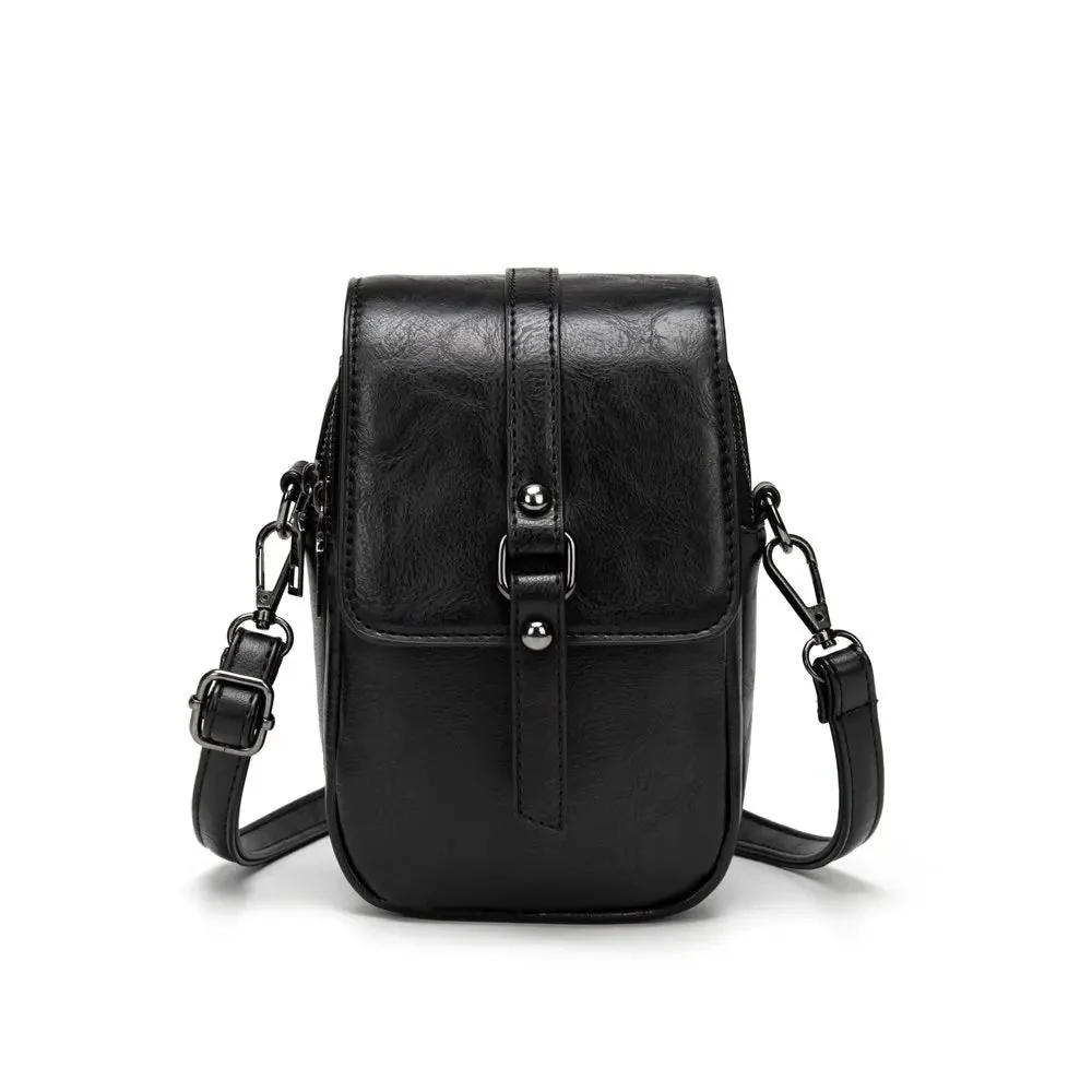 Vintage Multi-Functional Soft Leather Shoulder Bag - Image 7