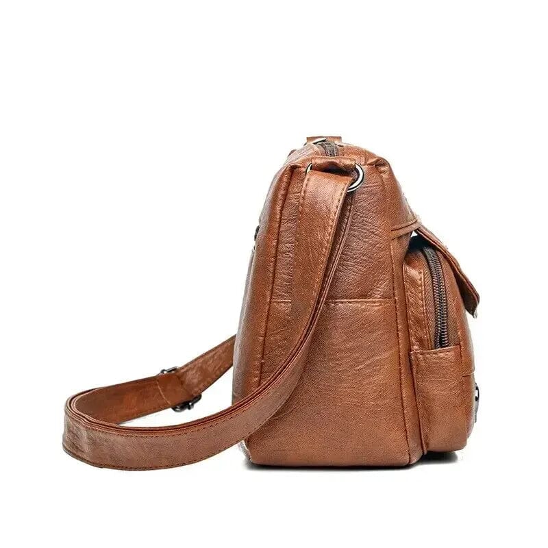 Vintage Women's Shoulder Bag, Soft Leather 'Love' Crossbody - Image 17