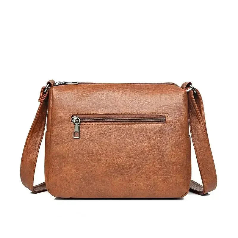Vintage Women's Shoulder Bag, Soft Leather 'Love' Crossbody - Image 9
