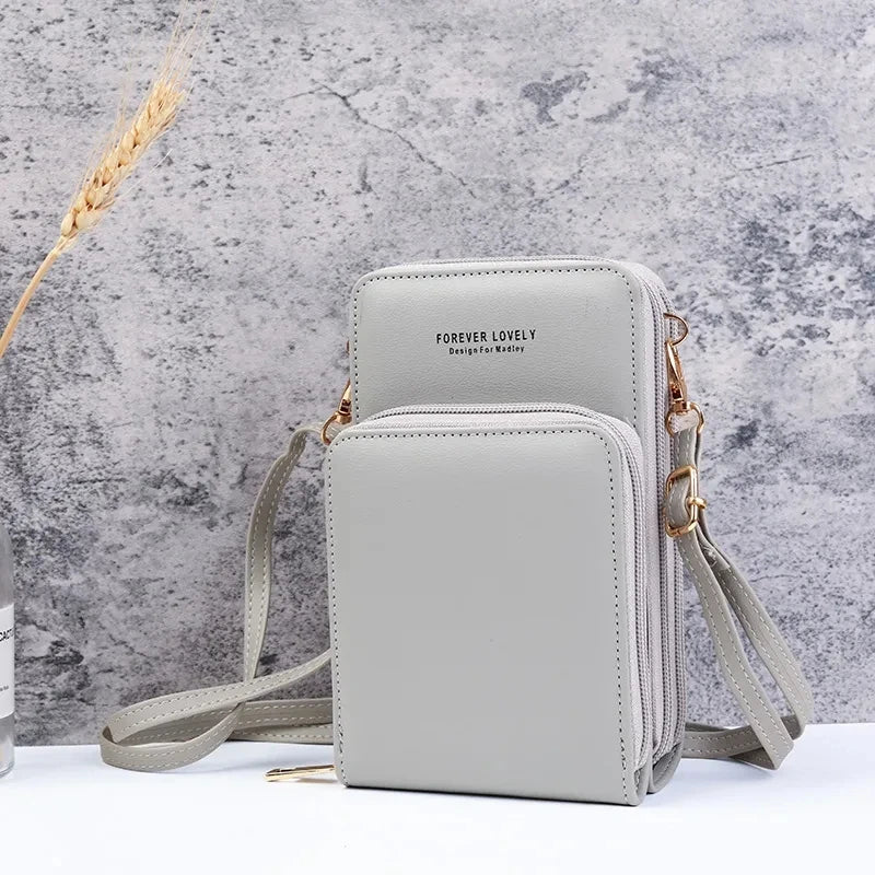 Small Leather Crossbody Bag/Mini Messenger Shoulder Purse LUXURY - Image 12