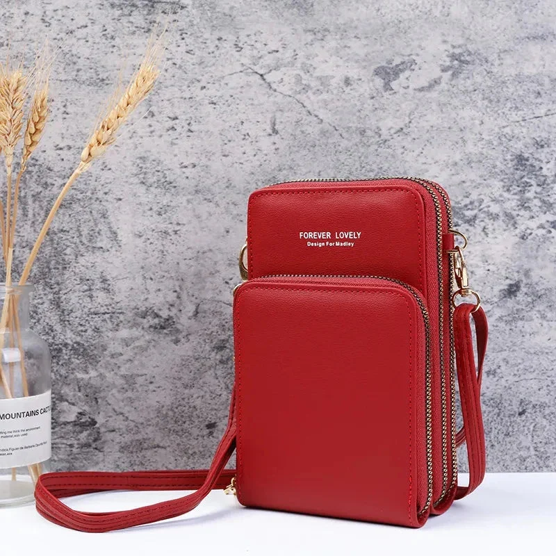 Small Leather Crossbody Bag/Mini Messenger Shoulder Purse LUXURY - Image 9